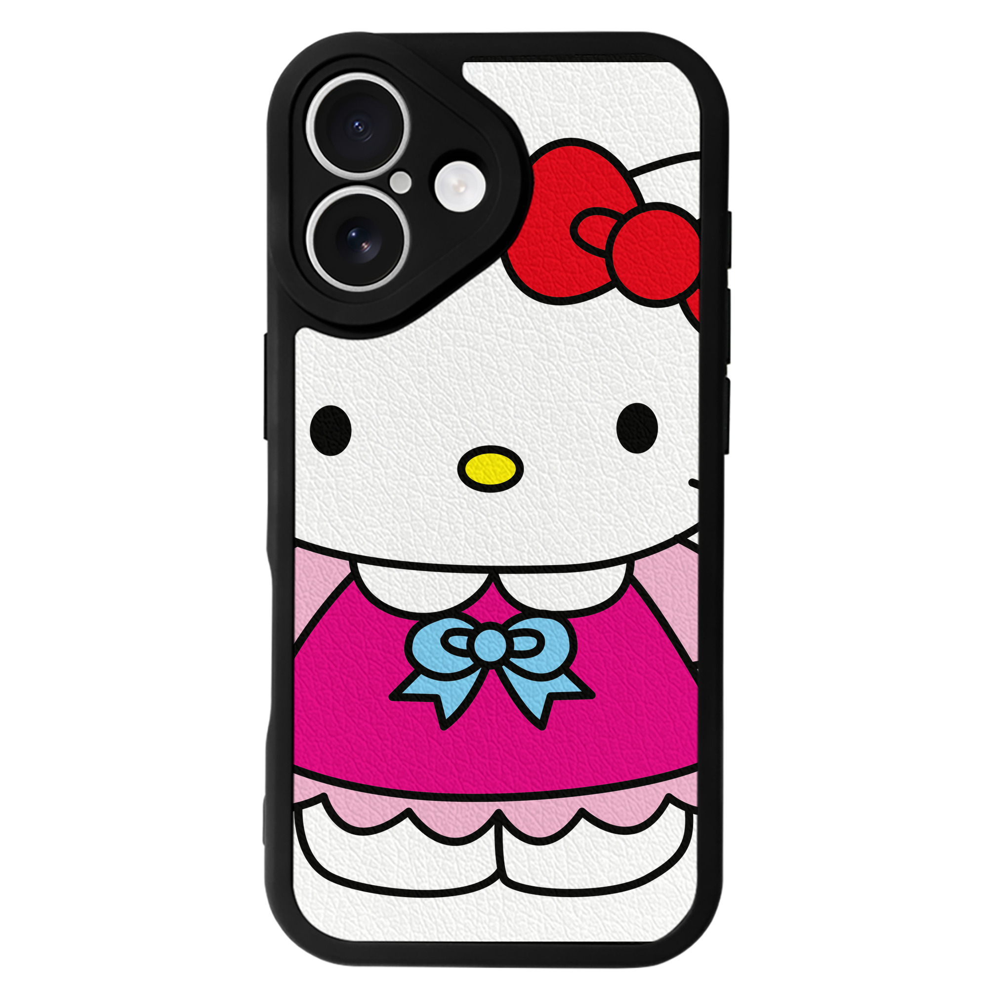 （画像用） Hello Kitty ハローキティ 【iPhone 16シリーズ対応】シリコンスマホケース（レザー調） 材質：シリコン